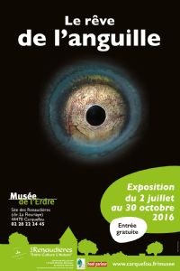 Exposition Le rêve de l'anguille. Du 8 juillet au 30 octobre 2016 à Carquefou. Loire-Atlantique. 